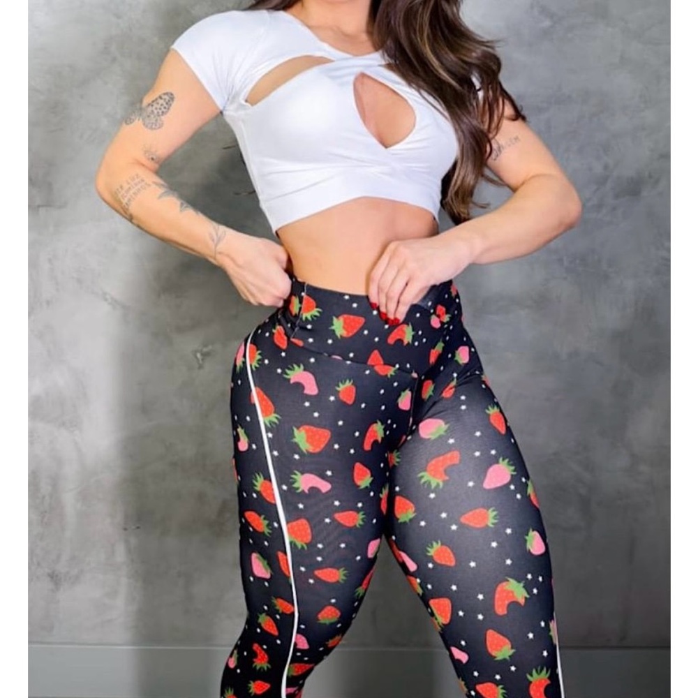 🔥 Brazilian Crop top white gym activewear sexy Colombian